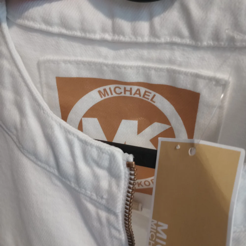 NWT Michael Kors White Jean Jacket - Picture 8 of 16